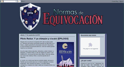 Desktop Screenshot of normasdeequivocacion.com